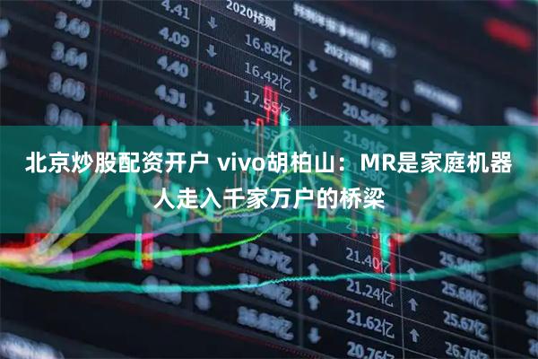 北京炒股配资开户 vivo胡柏山：MR是家庭机器人走入千家万户的桥梁