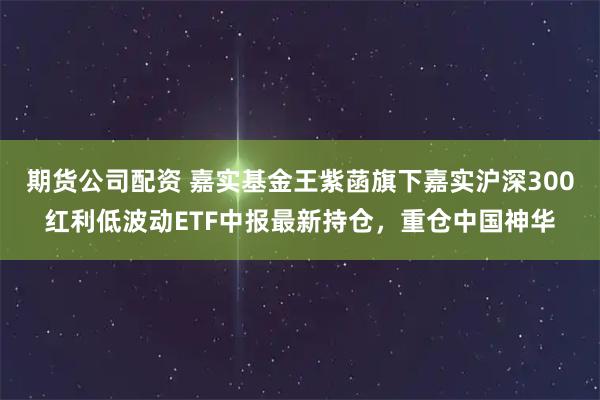 期货公司配资 嘉实基金王紫菡旗下嘉实沪深300红利低波动ETF中报最新持仓，重仓中国神华